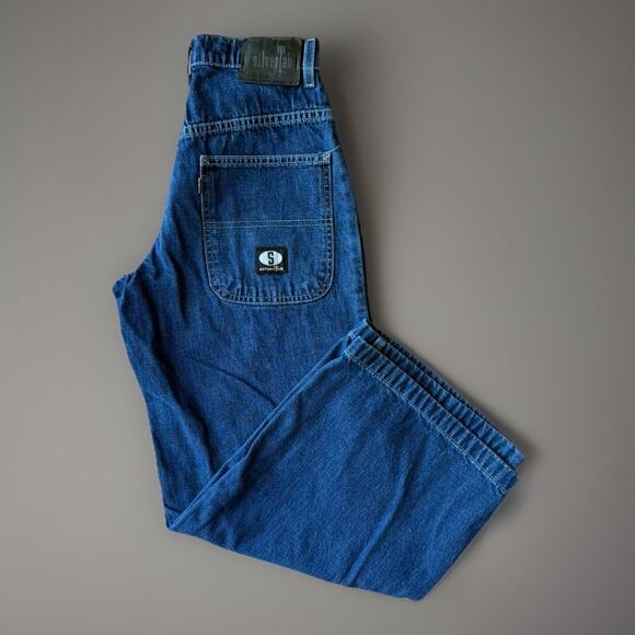 Vintage Levis Silver Tab Jeans 26 Blue Y2K Baggy Denim Streetwear New York - Picture 1 of 10